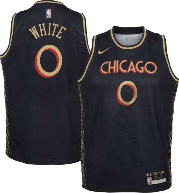 Nike Youth 2020-21 City Edition Chicago Bulls Coby White #0 Dri-FIT Swingman Jersey