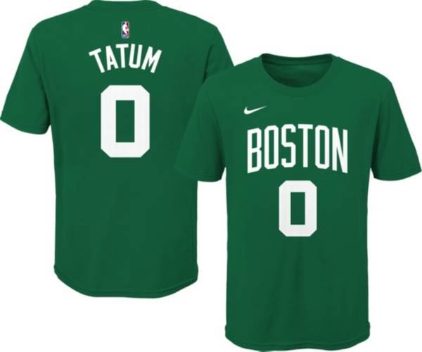 Nike Men's Boston Celtics Jayson Tatum #0 Green T-Shirt, Large