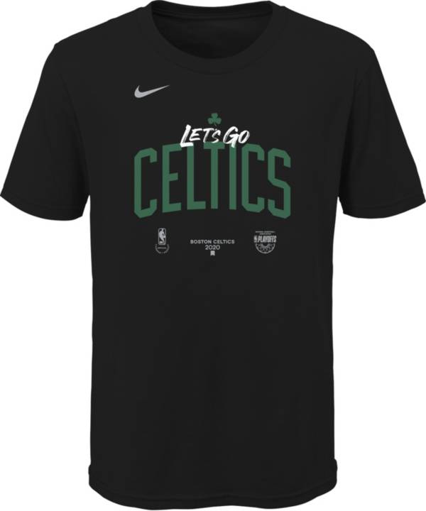 Nike Youth Boston Celtics 2020 Playoffs Bound 'Let's Go Celtics' Mantra Black T-Shirt