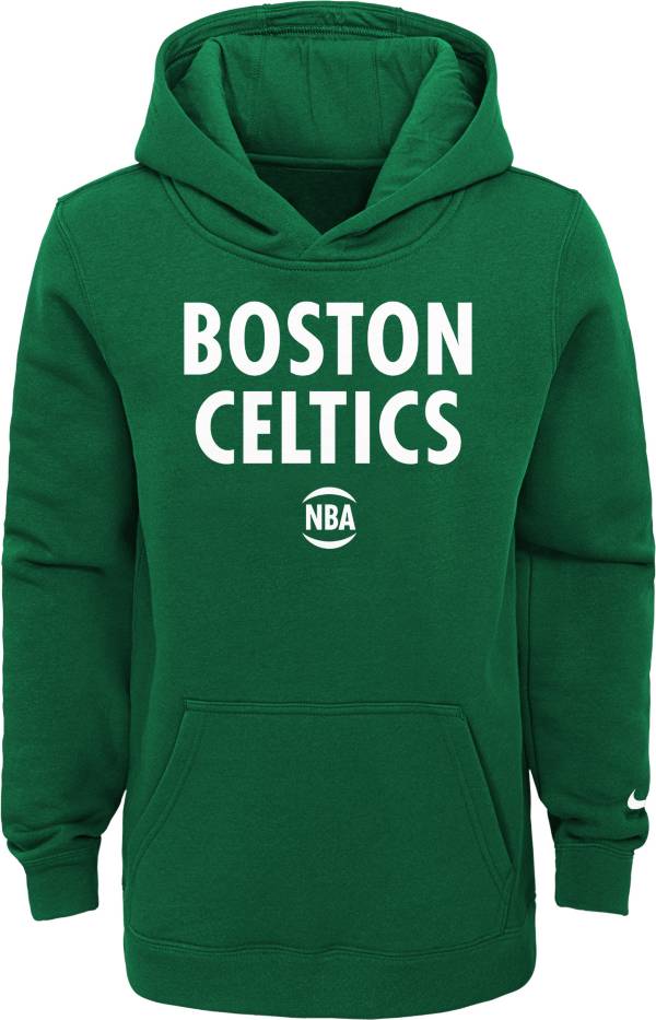 Nike Youth 2020-21 City Edition Boston Celtics Logo Pullover Hoodie