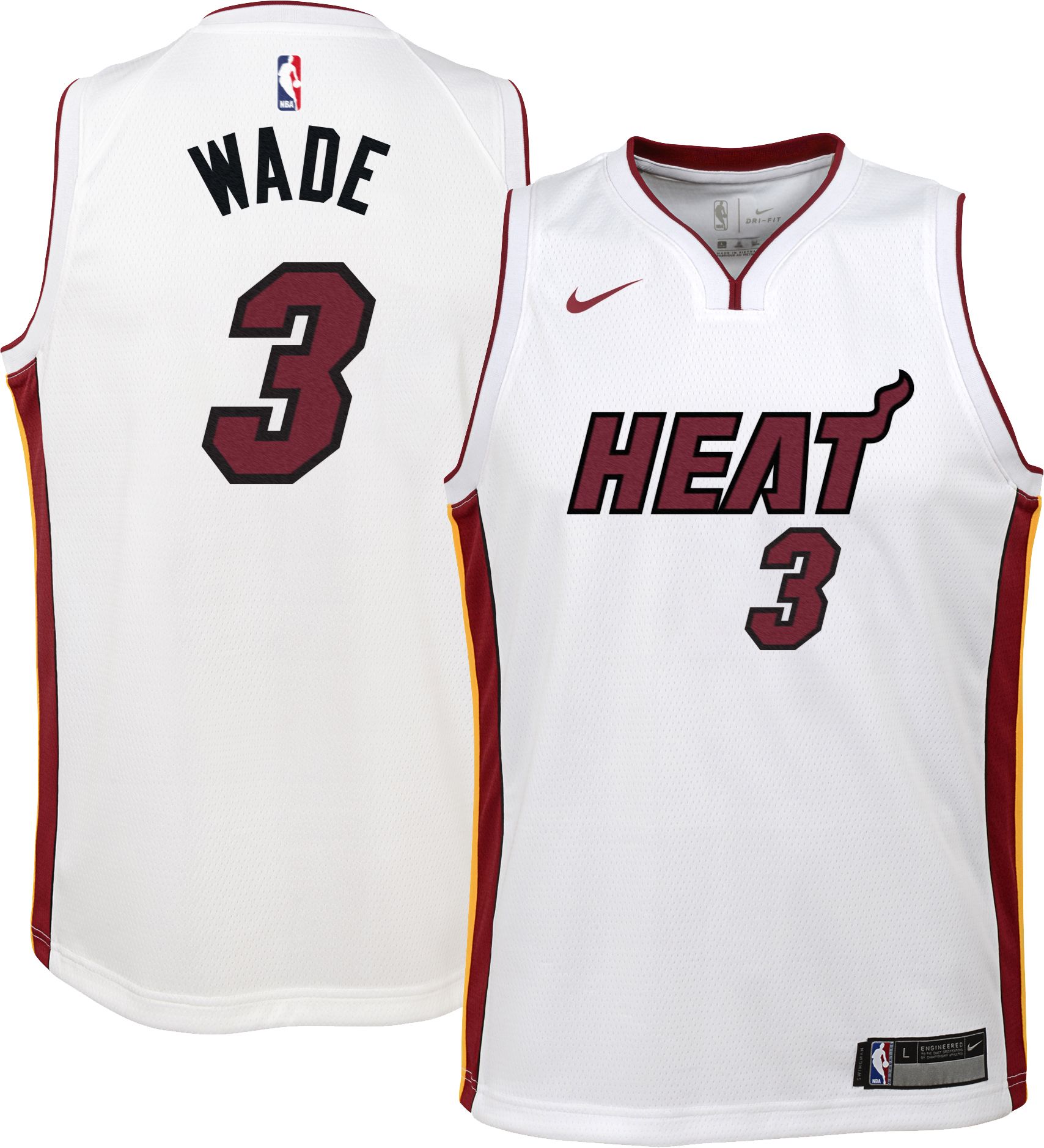 miami heat all white jersey