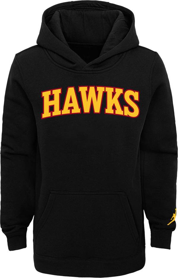 Jordan Youth Atlanta Hawks Black Statement Pullover Hoodie