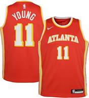 Nike Youth Atlanta Hawks Dejounte Murray #5 Red Swingman Jersey, Boys', Small