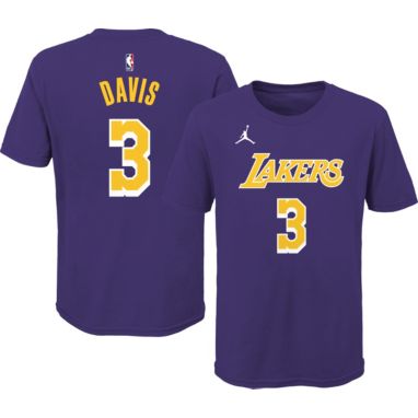 sorry, Jordan Youth Los Angeles Lakers Anthony Davis #3 Purple Statement T-Shirt is currently out of stock