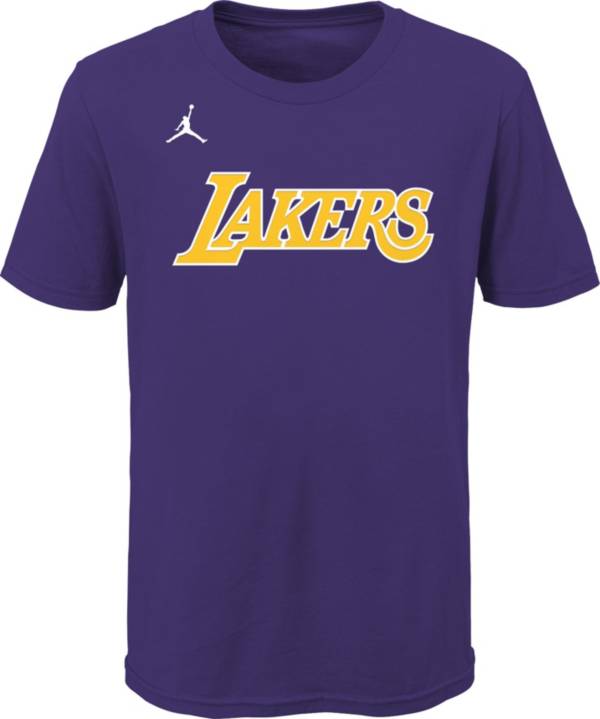 Jordan Youth Los Angeles Lakers Purple Statement T-Shirt