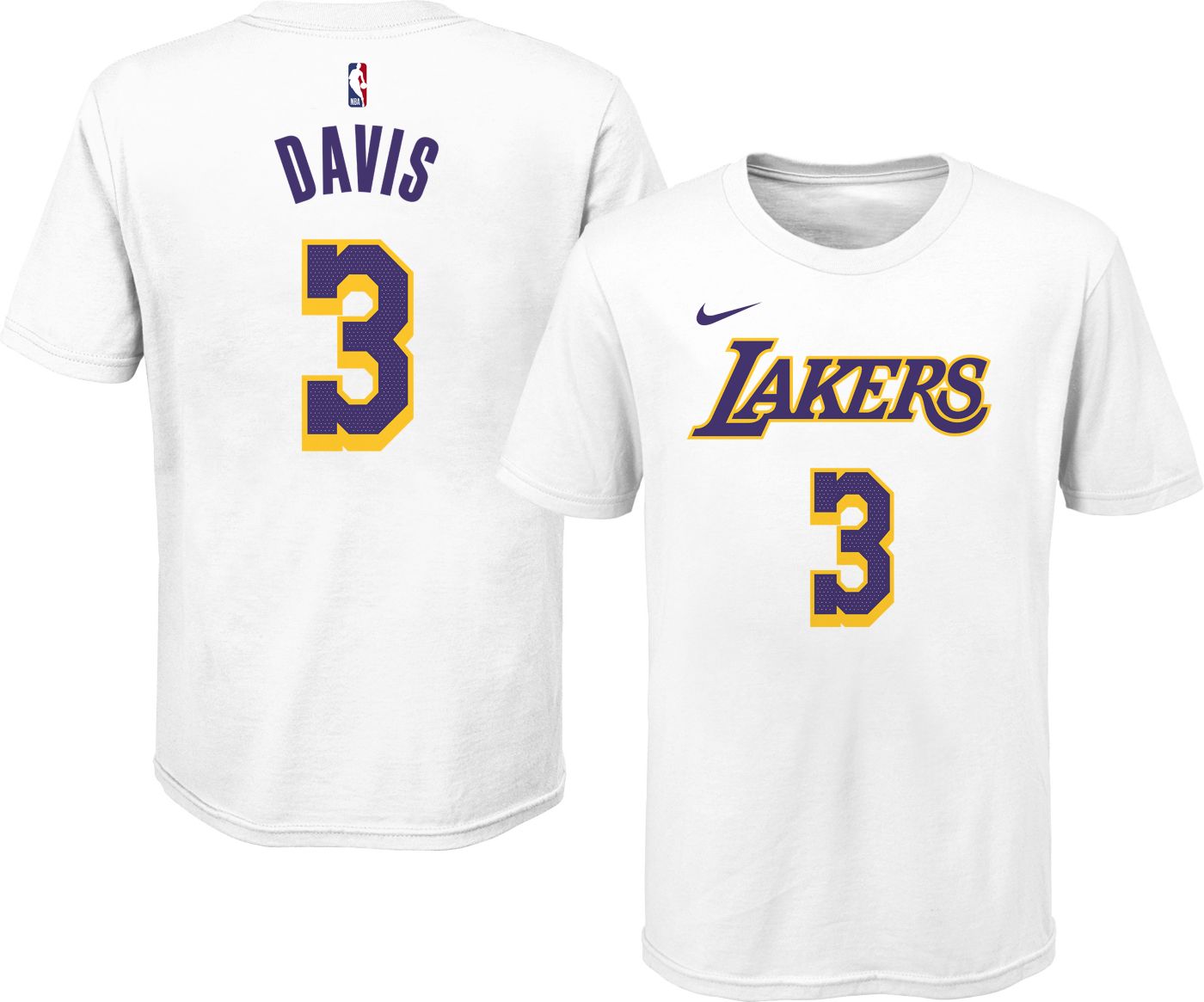 Anthony davis youth t shirt on sale