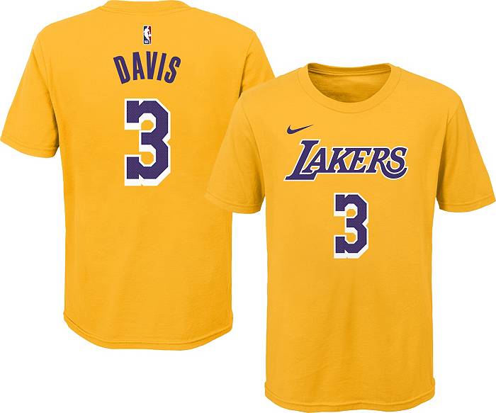 Youth Los Angeles Lakers Anthony Davis #3 White Dri-FIT Swingman Jersey
