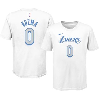 sorry, Nike Youth 2020-21 City Edition Los Angeles Lakers Kyle Kuzma #0 Cotton T-Shirt is currently out of stock