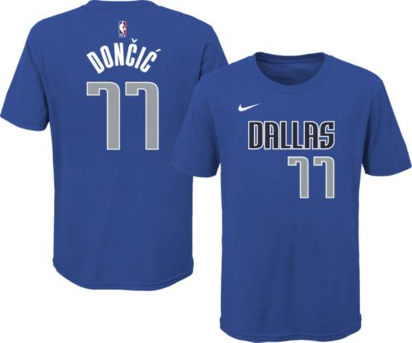Men's Dallas Mavericks Luka Doncic #77 Nike Blue 202021 Swingman Jersey -  City Edition