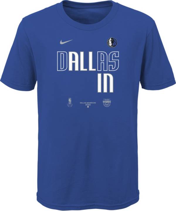 Nike Youth Dallas Mavericks Blue 2020 Playoffs Bound 'All In' Mantra T-Shirt product image