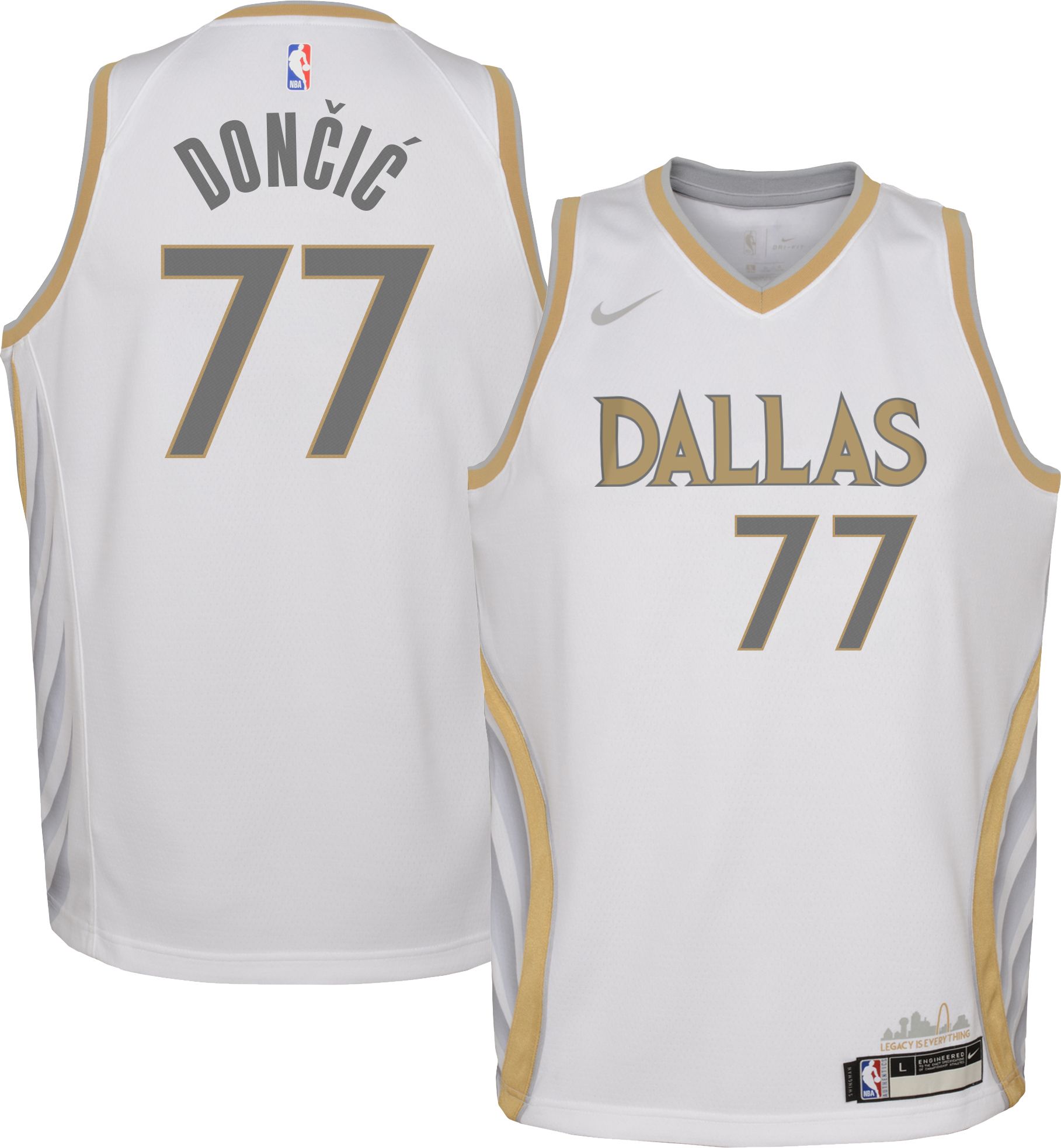 youth luka doncic city edition jersey