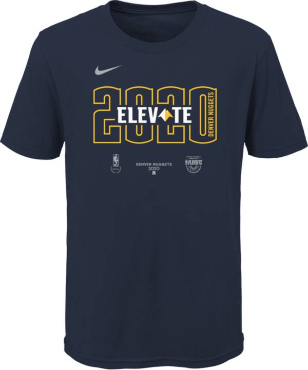 Nike Youth Denver Nuggets Navy 2020 Playoffs Bound 'Elevate' Mantra T-Shirt product image