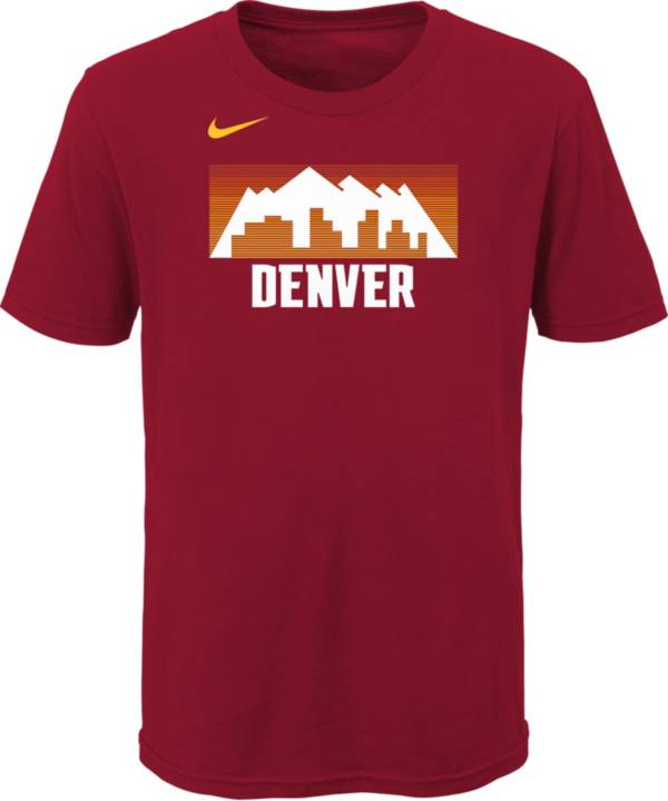 Nike Youth 2020-21 City Edition Denver Nuggets Logo T-Shirt