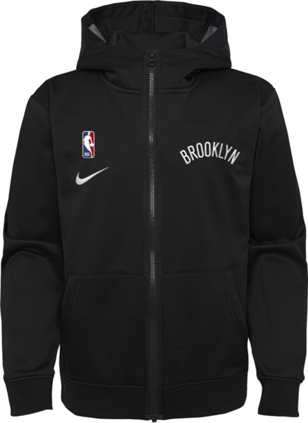Nike Youth Brooklyn Nets Black Spotlight Full-Zip Hoodie