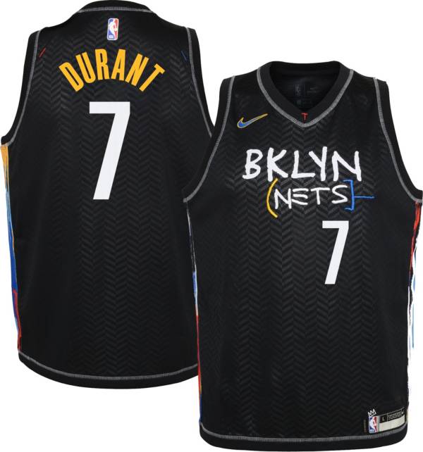 Nike Youth 2020 21 City Edition Brooklyn Nets Kevin Durant 7 Dri Fit Swingman Jersey Dick S Sporting Goods