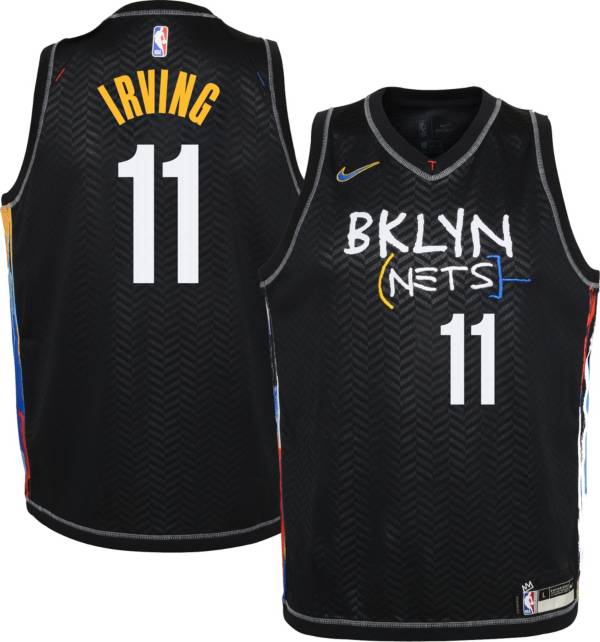 Nike Youth 2020 21 City Edition Brooklyn Nets Kyrie Irving 11 Dri Fit Swingman Jersey Dick S Sporting Goods