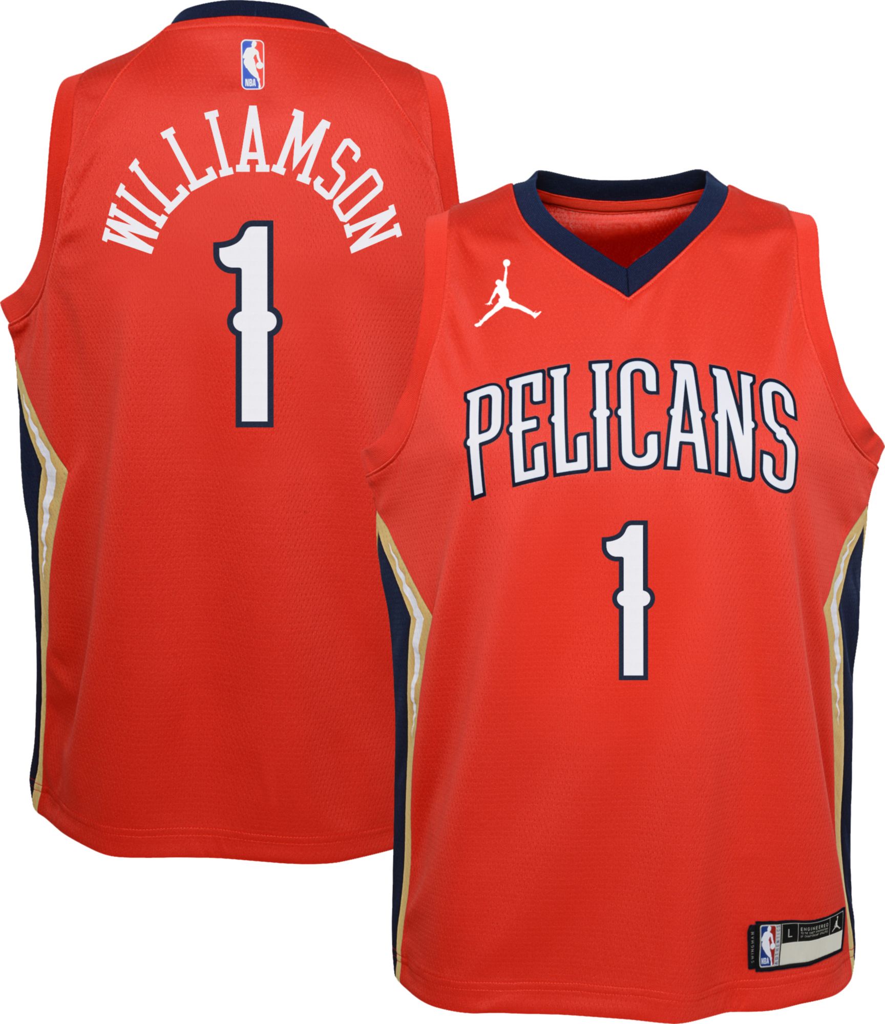 zion williamson youth jersey pelicans