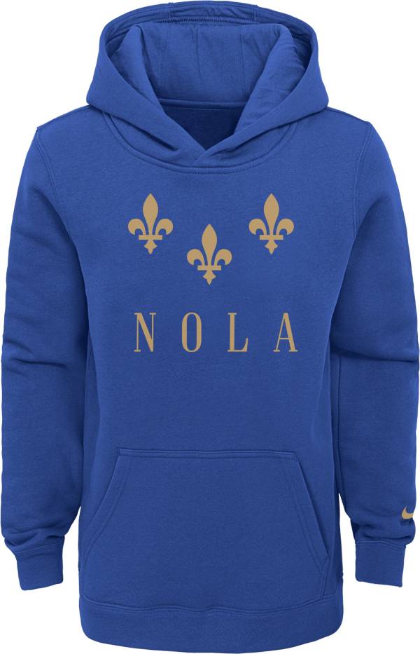 Nike Youth 2020-21 City Edition New Orleans Pelicans Logo Pullover Hoodie