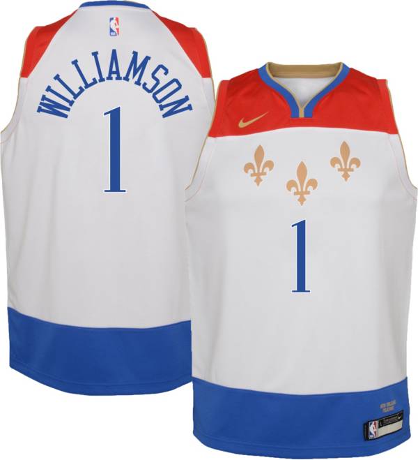Nike Youth 2020-21 City Edition New Orleans Pelicans Zion Williamson #1  Dri-FIT Swingman Jersey