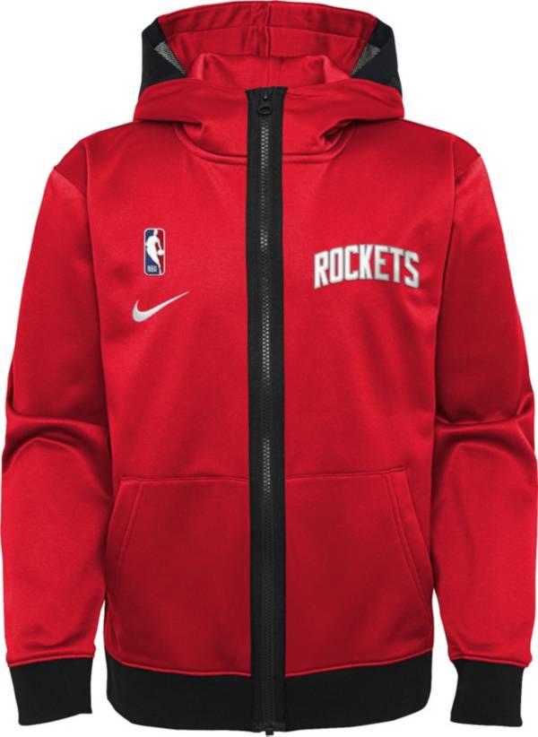 Nike Youth Houston Rockets red Spotlight Full-Zip Hoodie