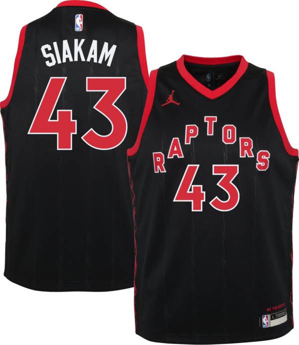 Youth Fanatics Branded Pascal Siakam Black Toronto Raptors 2020/21 Fast Break Player Jersey - Statement Edition