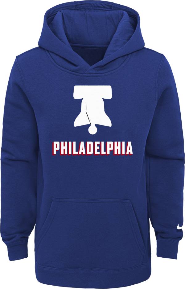 Nike Youth 2020-21 City Edition Philadelphia 76ers Logo Pullover Hoodie