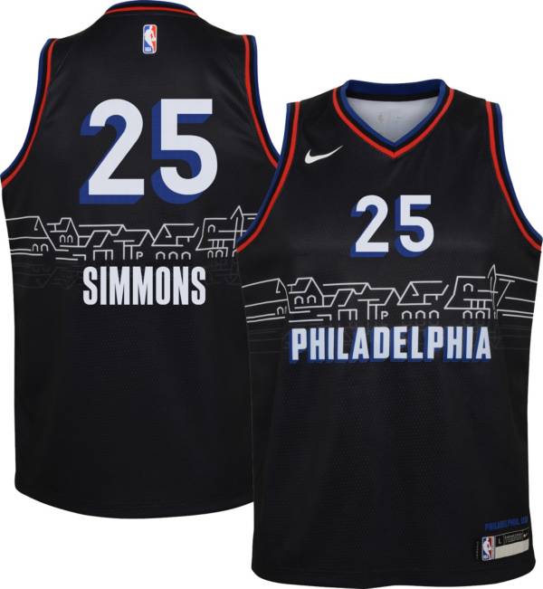 Nike Youth 2020 21 City Edition Philadelphia 76ers Ben Simmons 25 Dri Fit Swingman Jersey Dick S Sporting Goods