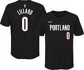 Youth Portland Trail Blazers Damian Lillard Nike Black Name