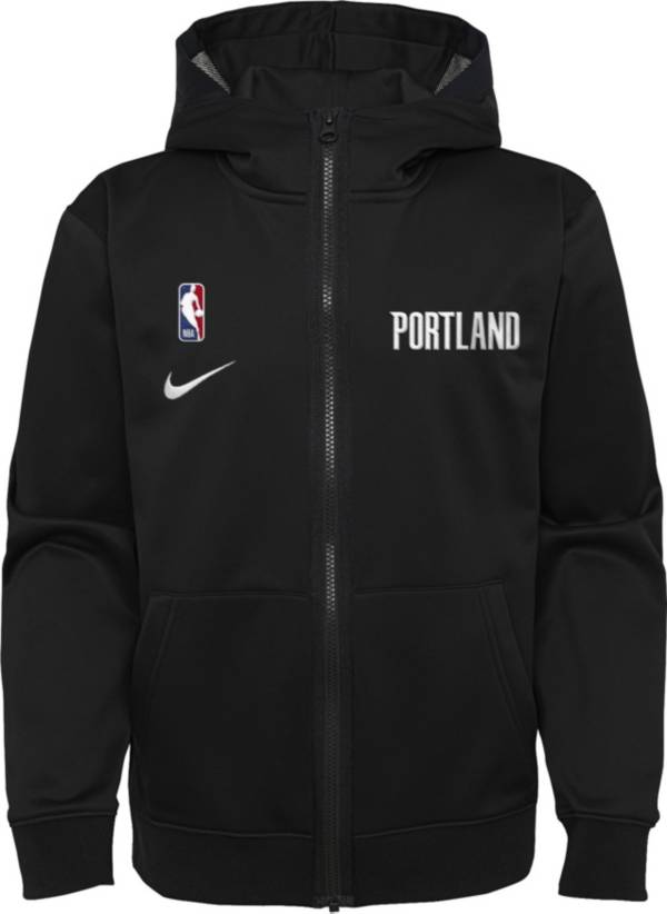 Nike Youth Portland Trail Blazers Black Spotlight Full-Zip Hoodie