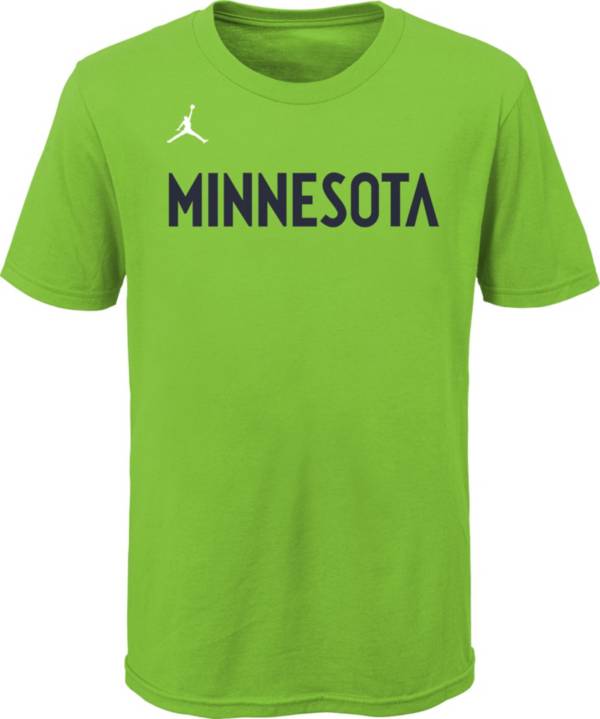 Jordan Youth Minnesota Timberwolves Green Statement T-Shirt