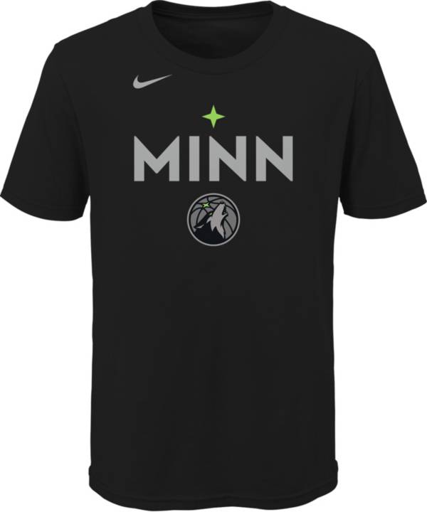 Nike Youth 2020-21 City Edition Minnesota Timberwolves Logo T-Shirt