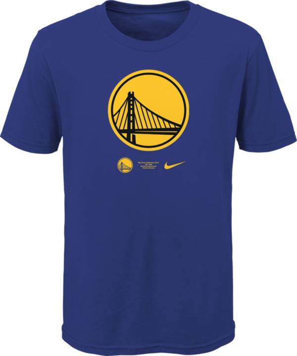 Nike Youth Golden State Warriors Blue Logo T-Shirt