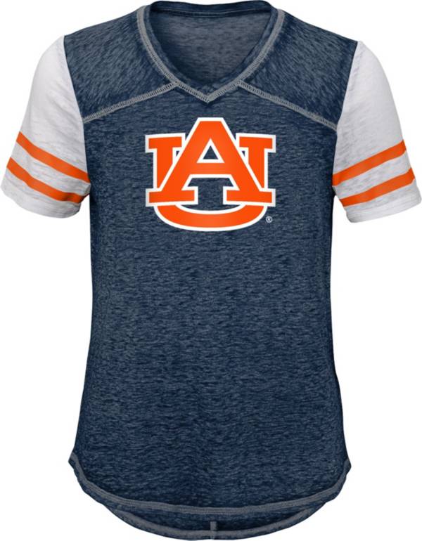 Gen2 Youth Girls' Auburn Tigers Blue Football School Spirit T-Shirt