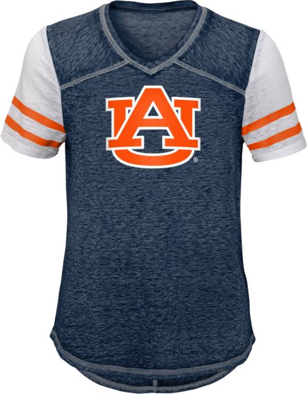 Gen2 Youth Girls' Auburn Tigers Blue Football School Spirit T-Shirt product image