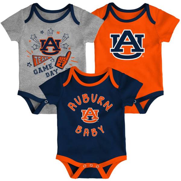 Gen2 Infant Auburn Tigers Blue Champ 3-Piece Onesie Set