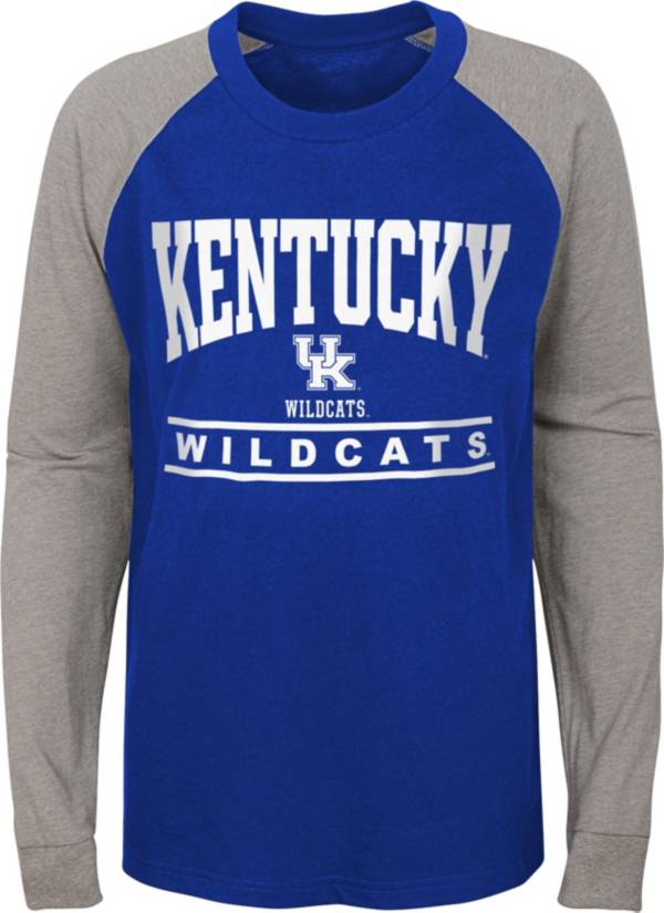 Gen2 Boys Kentucky Wildcats Blue Classic Raglan Long Sleeve T-Shirt product image