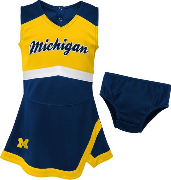 Gen2 Youth Girls' Michigan Wolverines Blue Cheer Captain 2-Piece Jumper Dress