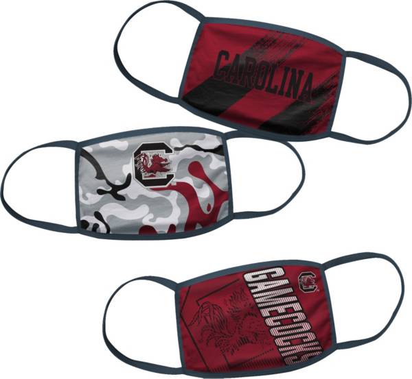 Outerstuff Boys' South Carolina Gamecocks 3-Pack Face Coverings