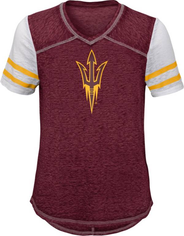 Gen2 Youth Girls' Arizona State Sun Devils Maroon Football School Spirit T-Shirt