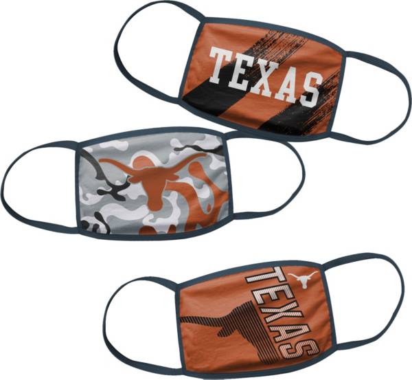 Outerstuff Boys' Texas Longhorns 3-Pack Face Coverings