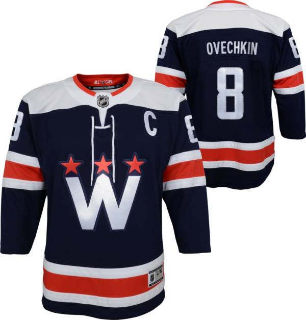 Outerstuff NHL Youth '22-'23 Stadium Series Washington Capitals Alex Ovechkin #8 Premier Jersey, Boys', Small/Medium