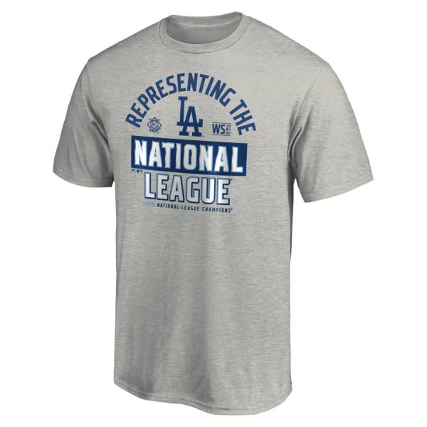 MLB Men's 2020 National League Champions Locker Room Los Angeles Dodgers T-Shirt