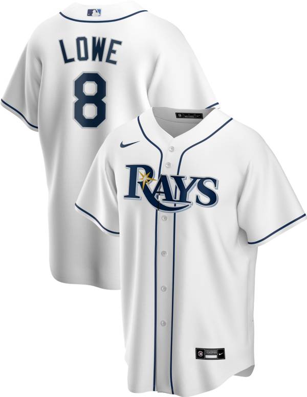 Nike Men's Replica Tampa Bay Rays Brandon Lowe #8 Cool Base White