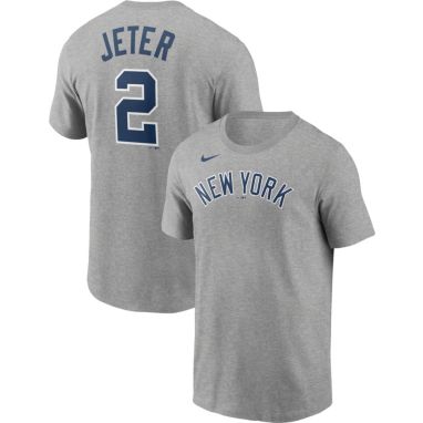 sorry, Nike Men's New York Yankees Derek Jeter #2 Gray T-Shirt is currently out of stock
