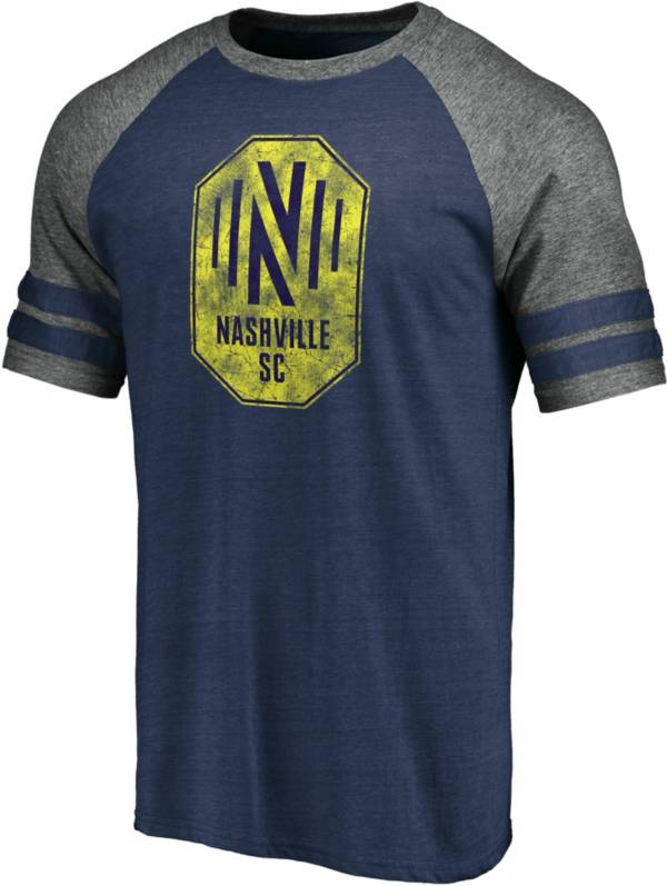 MLS Men's Nashville SC Weathered Navy Tri-Blend T-Shirt