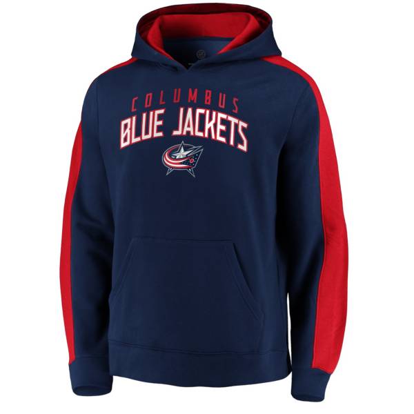 NHL Men's Columbus Blue Jackets Gameday Arch Navy Pullover Sweatshirt