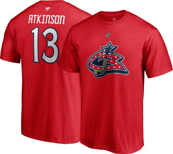 NHL Men's Columbus Blue Jackets Cam Atkinson #13 Special Edition Red T-Shirt