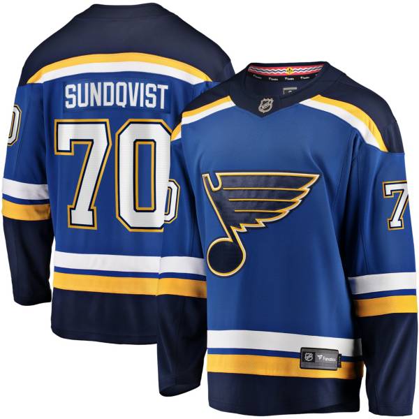 NHL Men's St. Louis Blues Oskar Sundqvist #70 Breakaway Home Replica Jersey product image