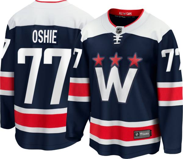 NHL Men's Washington Capitals T.J. Oshie #77 Alternate Replica Navy Jersey | Dick's Sporting Goods