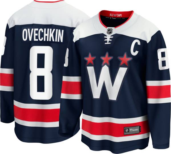 Capitals Ovechkin Authentic Reverse Retro Wordmark Jersey